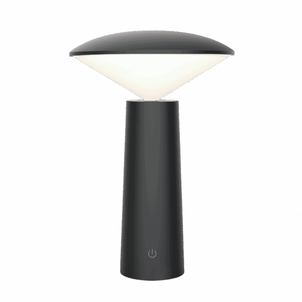 Brightstar TL655 BK Rechargeable Mini LED Table Lamp with Touch Control Switch and USB Charging Cable