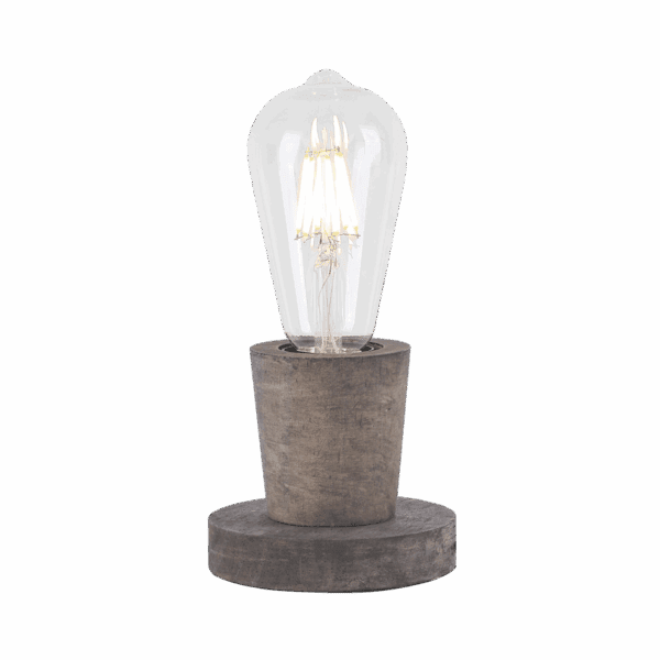 Brightstar TL677 WOOD Metal and Dark Wood Table Lamp