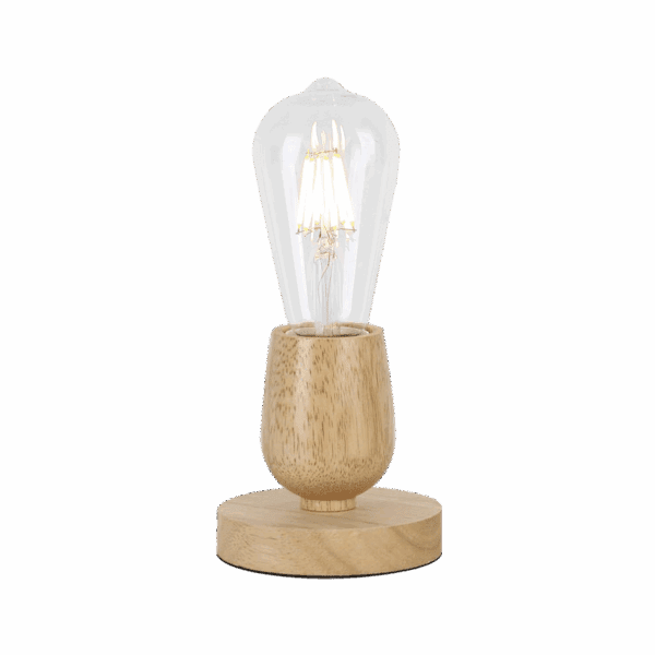 Brightstar TL678 WOOD Metal and Light Wood Table Lamp