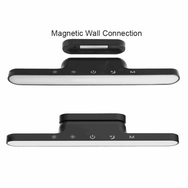 Brightstar TL682 BK Magnetic Rechargeable LED Table or Wall Lamp with Touch Control, USB Cable