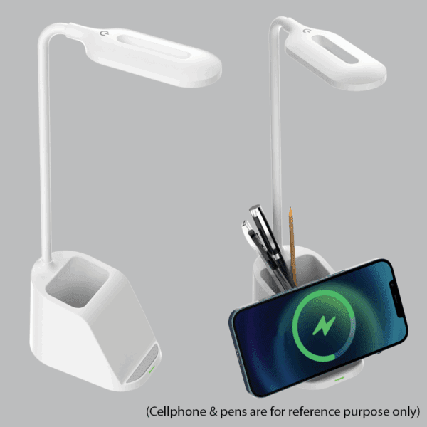 Brightstar TL825 WH LED Table Lamp with Wireless Charging, Type C Charging Cable