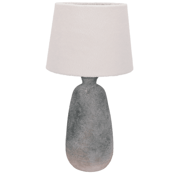 Brightstar TL827 GREY STONE Ceramic Base with Fabric Shade