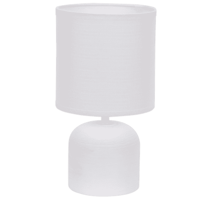 Brightstar TL834 WHITE Ceramic Base with Fabric Shade