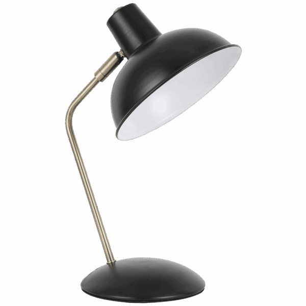 Brightstar TL843 BLACK Metal Table Lamp with Moveable Head