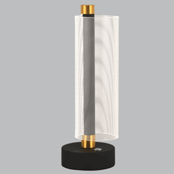 Brightstar TL844 BLACK LED, Metal and Acrylic Table Lamp with Touch Switch