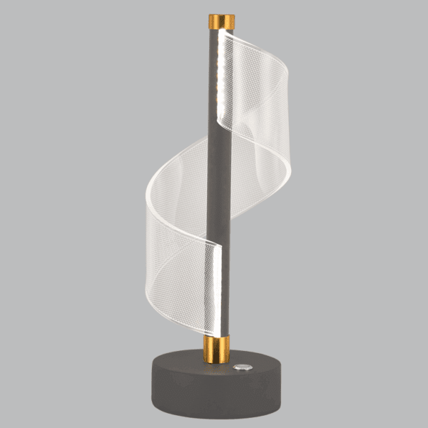 Brightstar TL845 GREY LED, Metal and Acrylic Table Lamp with Touch Switch