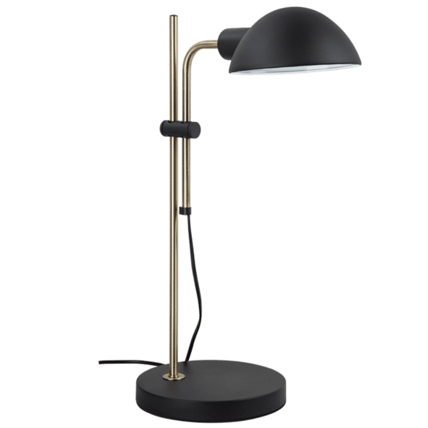 Brightstar TL848 BLACK Metal Table Lamp with Adjustable Arm