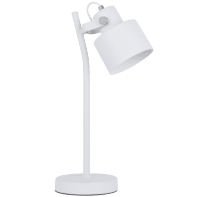 Brightstar TL852 WHITE  Metal Table Lamp with Moveable Head