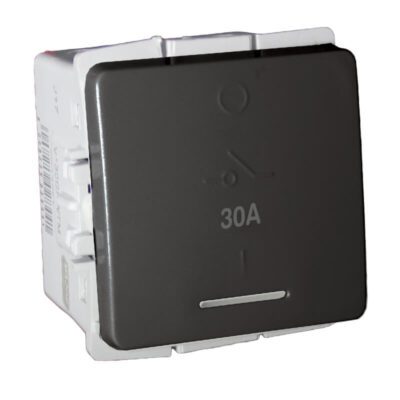 VETi 1 - 30A Double Pole Isolator Module - Black Modular