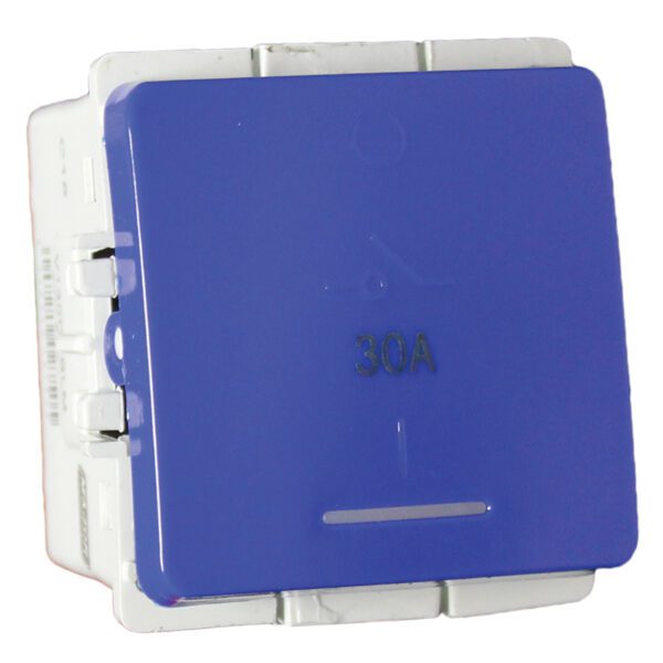 VETi 1 - 30A Double Pole Isolator Module - Blue Modular