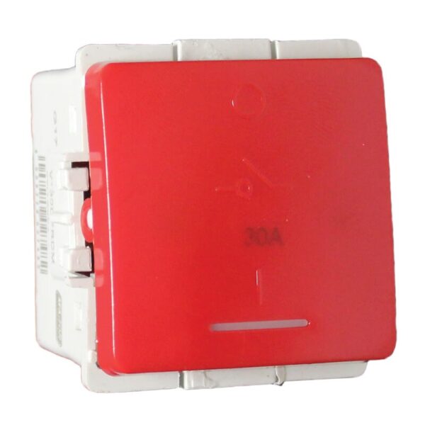 VETi 1 - 30A Double Pole Isolator Module - Red Modular