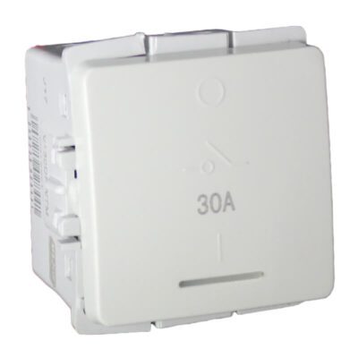 VETi 1 - 30A Double Pole Isolator Module - White Modular