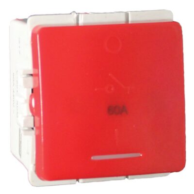 VETi 1 - 60A Triple Pole Isolator - Red Modular