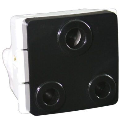 VETi 1 - 16A RSA Socket Outlet - Black Modular