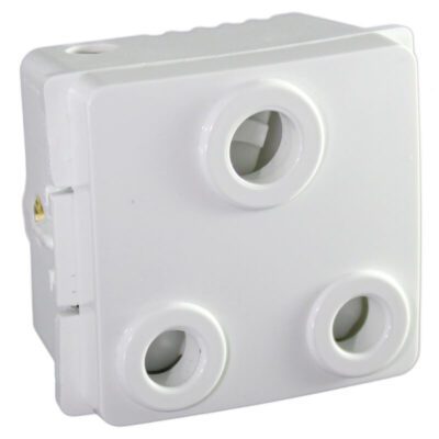 VETi 1 - 16A RSA Socket Outlet - White Modular