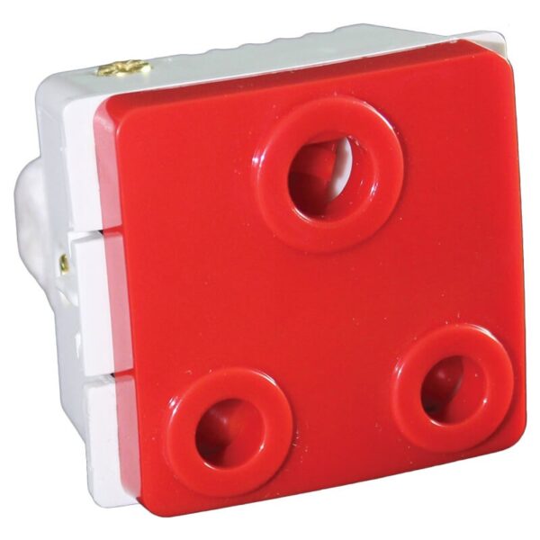 VETi 1 - 16A RSA Dedicated Socket Outlet - Red Modular