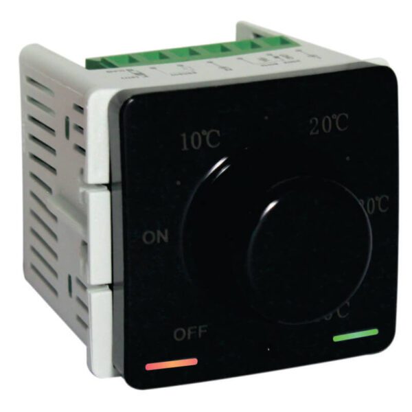 VETi 1 - 3000W / 13A Non-Programmable Rotary Thermostat - Black Modular