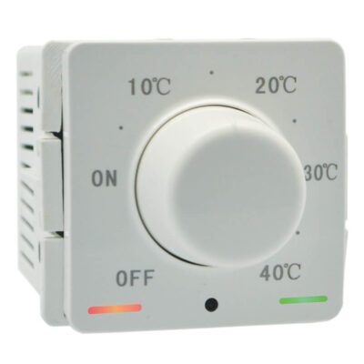 VETi 1 - 3000W / 13A Non-Programmable Rotary Thermostat - White Modular