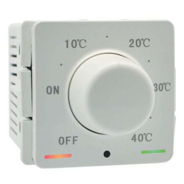 VETi 1 - 3000W / 13A Non-Programmable Rotary Thermostat - White Modular