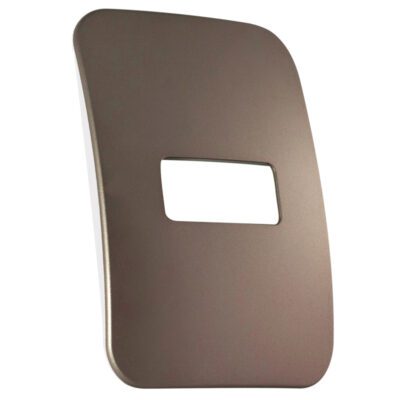 VETi 1 - One Single Module Horizontal Cover Plate White Trim - Bronze Modular