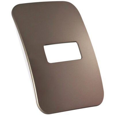 VETi 1 - One Single Module Horizontal Cover Plate Black Trim - Bronze Modular