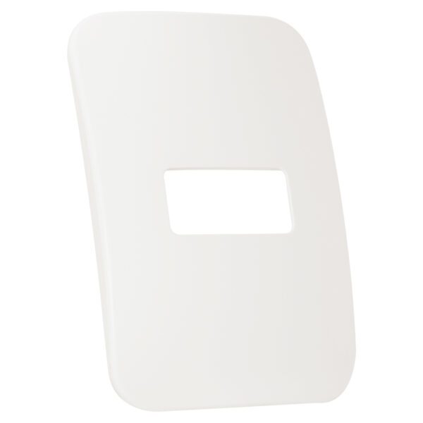 VETi 1 - One Single Module Horizontal Cover Plate White Trim - White Modular