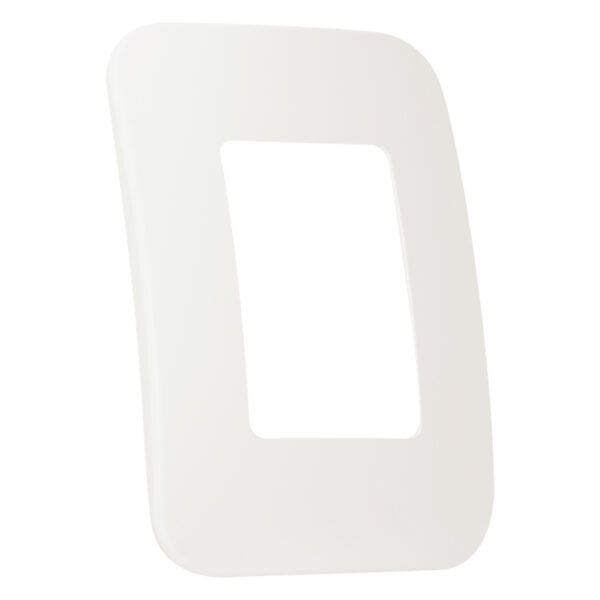 VETi 1 - Shaver Socket Outlet Cover Plate White Trim - White Modular