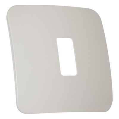 VETi 1 - One Single Module Vertical Cover Plate White Trim - Cream Modular