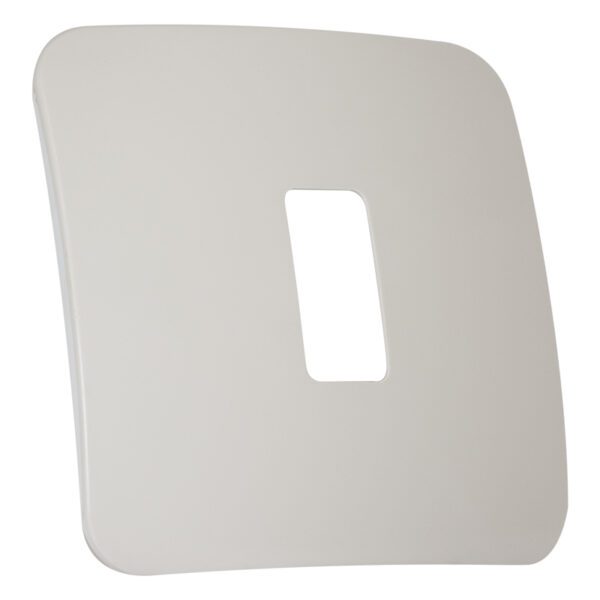 VETi 1 - One Single Module Vertical Cover Plate White Trim - Cream Modular