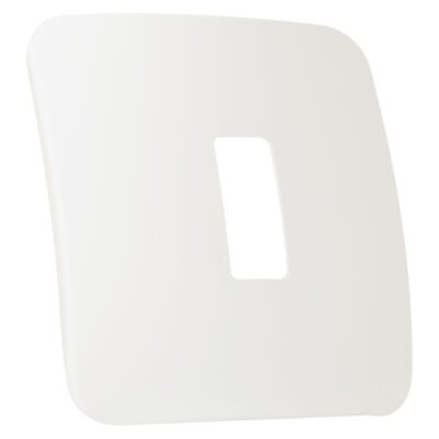 VETi 1 - One Single Module Vertical Cover Plate White Trim - White Modular