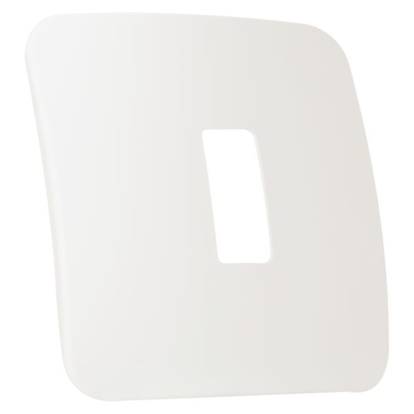 VETi 1 - One Single Module Vertical Cover Plate White Trim - White Modular