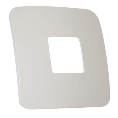 VETi 1 - One Double Module / Stove Isolator Cover Plate White Trim - Cream Modular