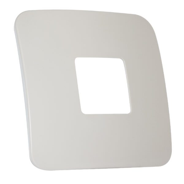VETi 1 - One Double Module / Stove Isolator Cover Plate White Trim - Cream Modular
