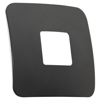 VETi 1 - One Double Module / Stove Isolator Cover Plate White Trim - Gun Metal Modular