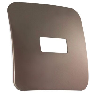 VETi 1 - One Single Module Horizontal Cover Plate White Trim - Bronze Modular