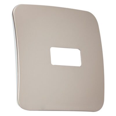 VETi 1 - One Single Module Horizontal Cover Plate White Trim - Champagne Modular