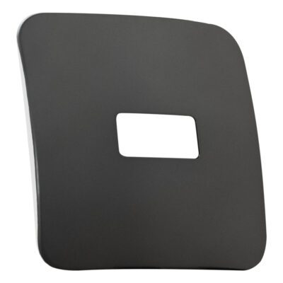 VETi 1 - One Single Module Horizontal Cover Plate White Trim - Gun Metal Modular