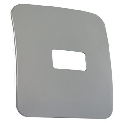 VETi 1 - One Single Module Horizontal Cover Plate White Trim - Silver Modular