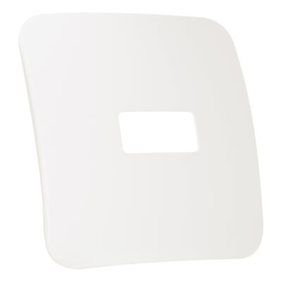 VETi 1 - One Single Module Horizontal Cover Plate White Trim - White Modular