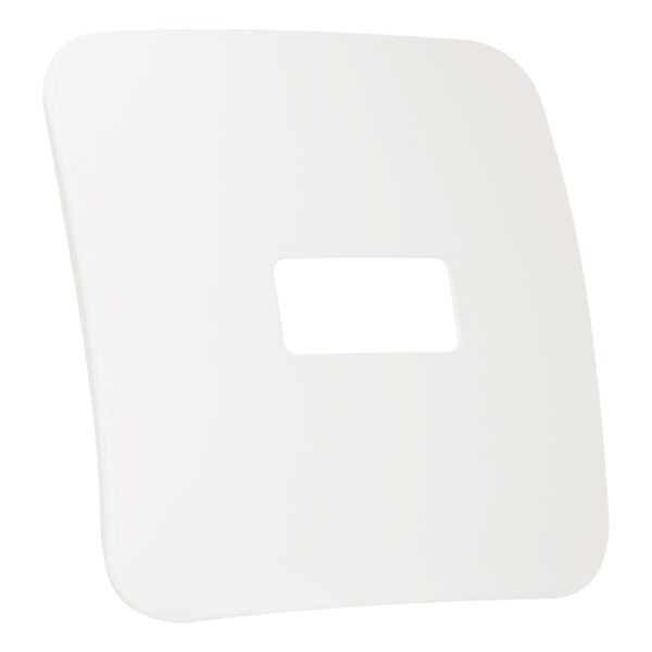VETi 1 - One Single Module Horizontal Cover Plate White Trim - White Modular