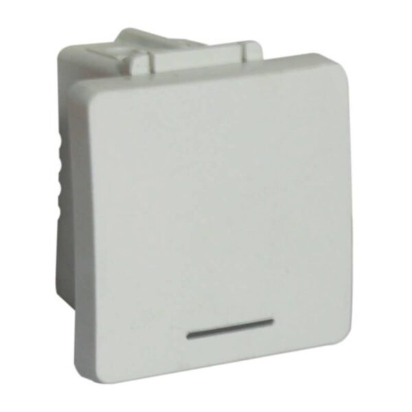 VETi 1 - Bell Press Switch (2 Module) - White Modular