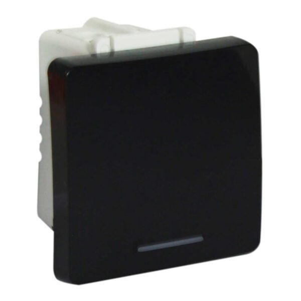 VETi 1 - One-Way Switch (2 Module) - Black Modular