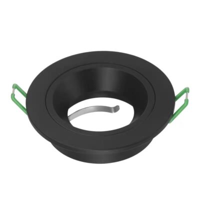 Anti-Glare CNC Cut Pure Aluminium Downlighter Fitting – Matt Black