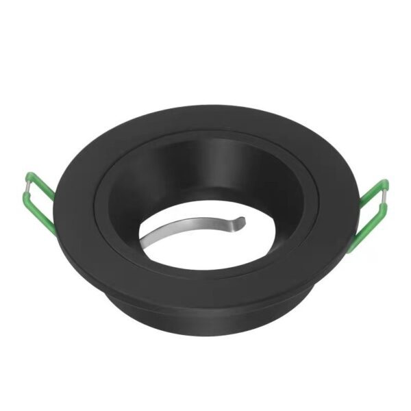 Anti-Glare CNC Cut Pure Aluminium Downlighter Fitting – Matt Black
