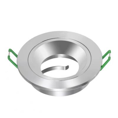 Anti-Glare CNC Cut Pure Aluminium Downlighter Fitting – Silver