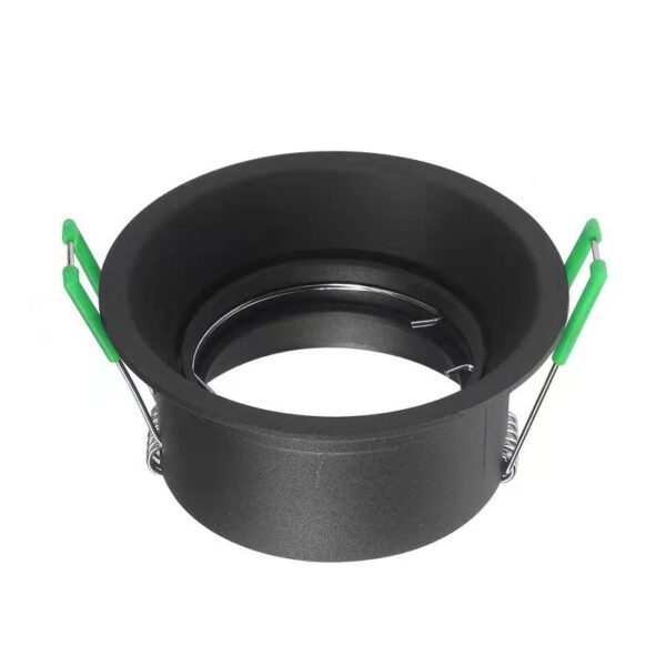 Deep Anti-Glare Tiltable Pure Aluminium Downlighter Fitting – Black