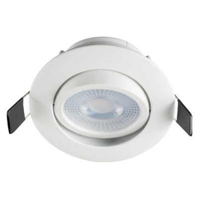 Brightstar DL031 WHITE Downlight Holder With Bulb