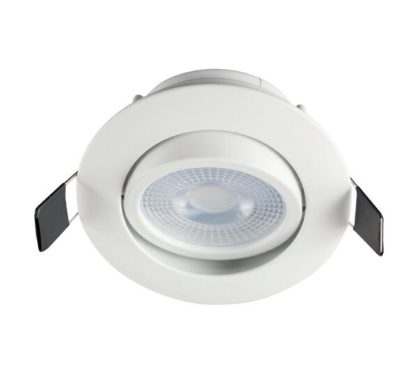 Brightstar DL031 WHITE Downlight Holder With Bulb