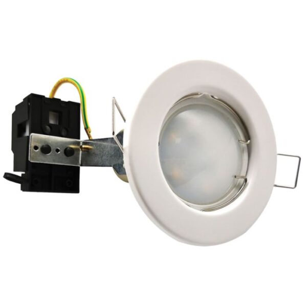 Brightstar DL999 WHITE WARM WHITE Downlight Holder With Bulb