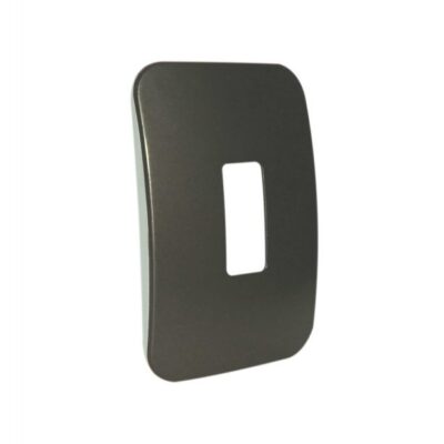 VETi 1 - One Single Module Vertical Cover Plate Black Trim - Bronze Modular